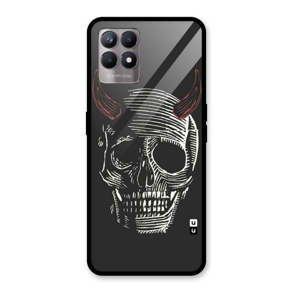 Spooky Face Glass Back Case for Realme 8i