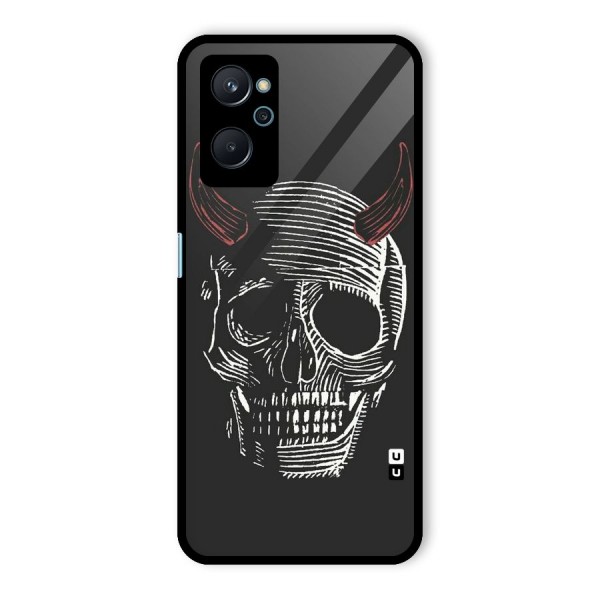 Spooky Face Glass Back Case for Realme 9i