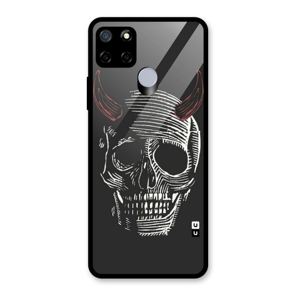 Spooky Face Glass Back Case for Realme C15