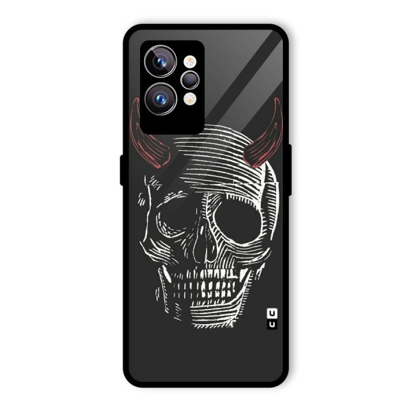 Spooky Face Glass Back Case for Realme GT2 Pro