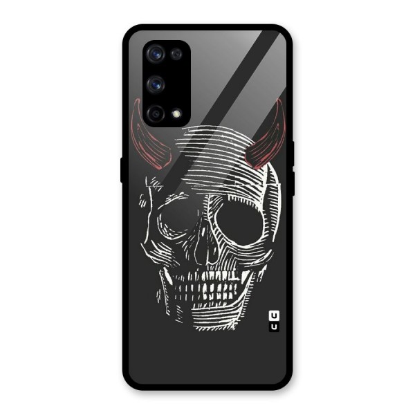 Spooky Face Glass Back Case for Realme X7 Pro