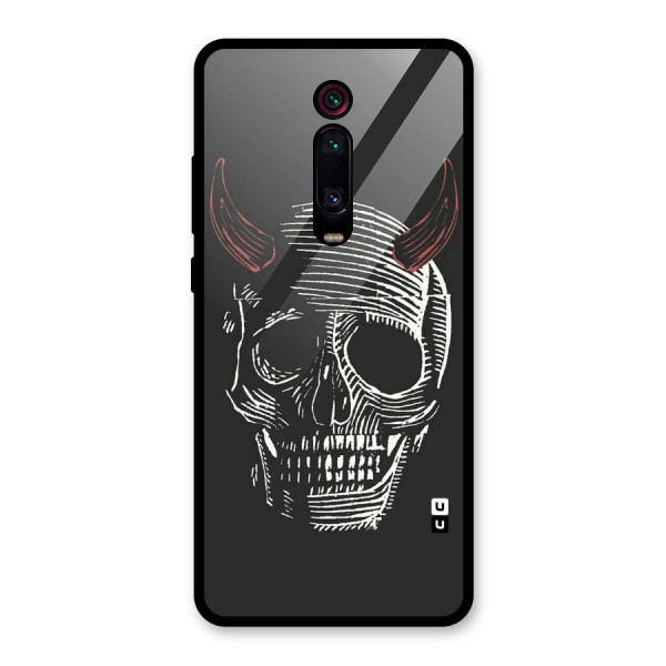 Spooky Face Glass Back Case for Redmi K20