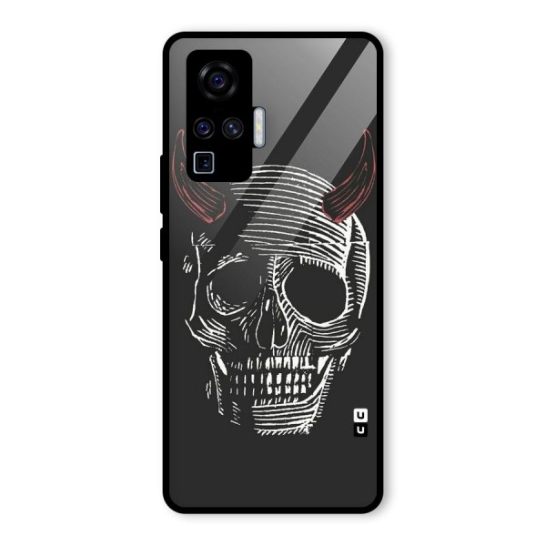 Spooky Face Glass Back Case for Vivo X50 Pro