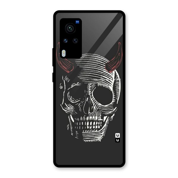 Spooky Face Glass Back Case for Vivo X60 Pro