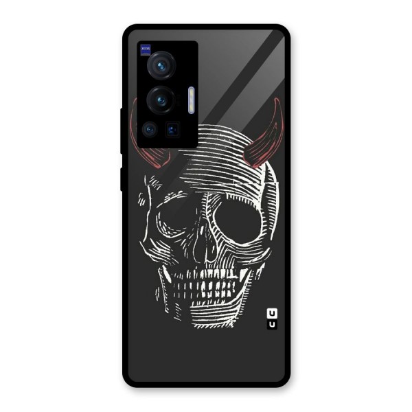 Spooky Face Glass Back Case for Vivo X70 Pro