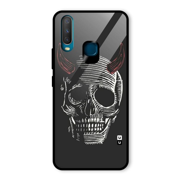 Spooky Face Glass Back Case for Vivo Y12