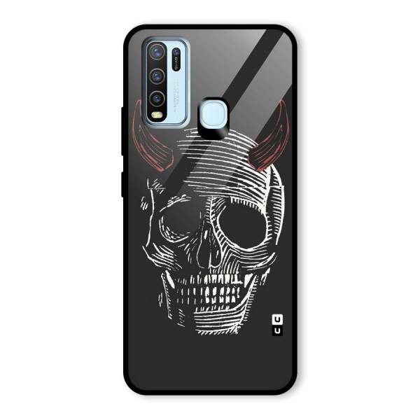 Spooky Face Glass Back Case for Vivo Y30