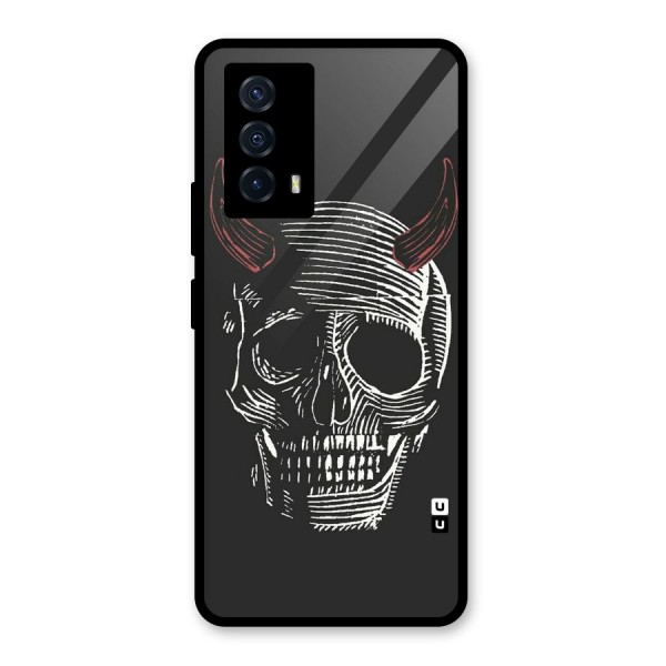 Spooky Face Glass Back Case for Vivo iQOO Z5