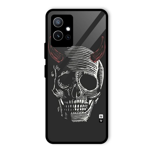 Spooky Face Glass Back Case for Vivo iQOO Z6