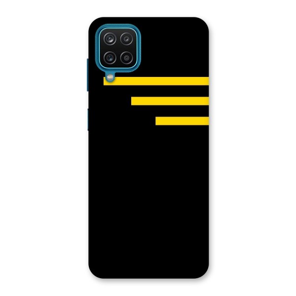 Sports Yellow Stripes Back Case for Galaxy F12