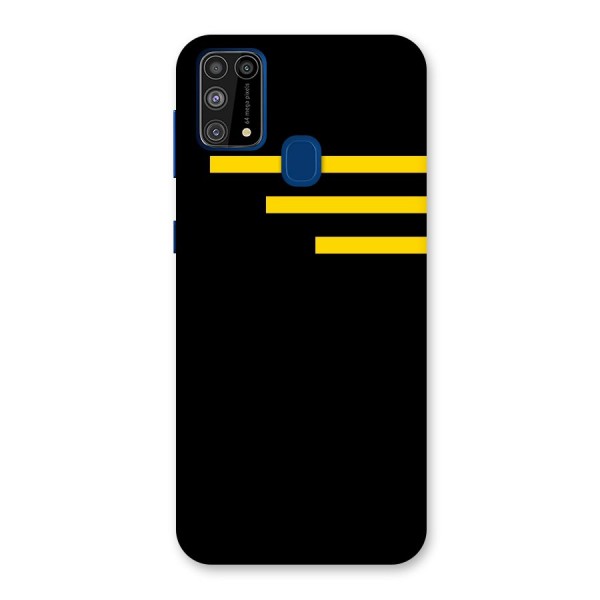 Sports Yellow Stripes Back Case for Galaxy F41