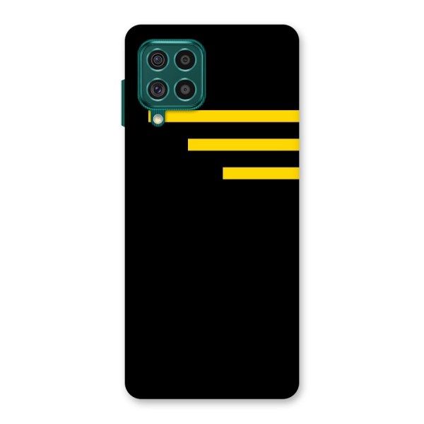 Sports Yellow Stripes Back Case for Galaxy F62