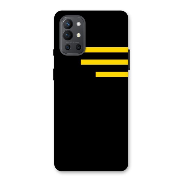 Sports Yellow Stripes Back Case for OnePlus 9R