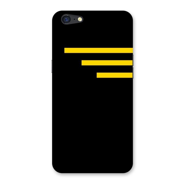 Sports Yellow Stripes Back Case for Oppo A71