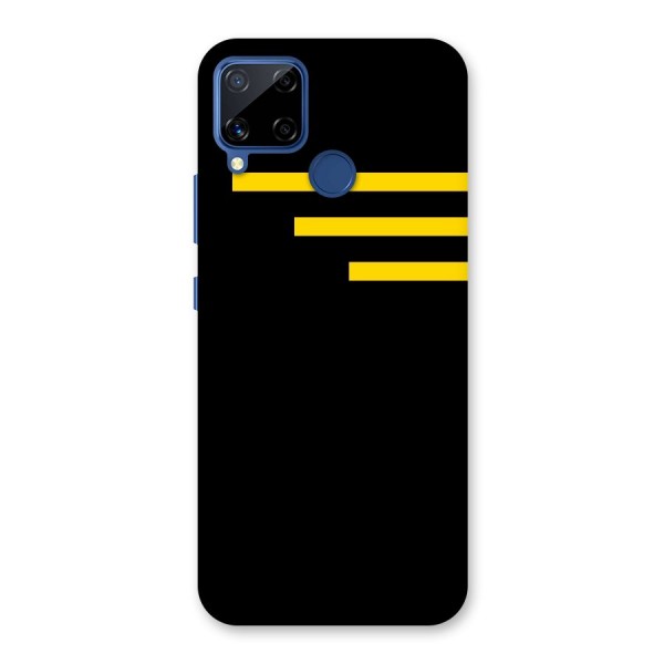 Sports Yellow Stripes Back Case for Realme C12