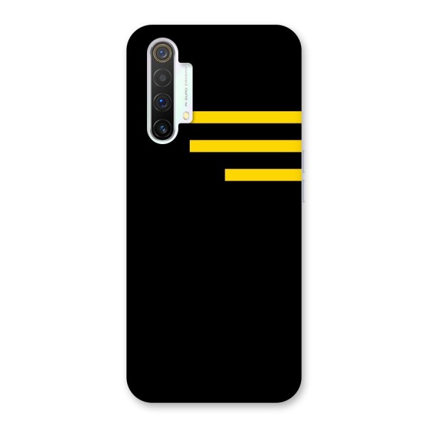 Sports Yellow Stripes Back Case for Realme X3