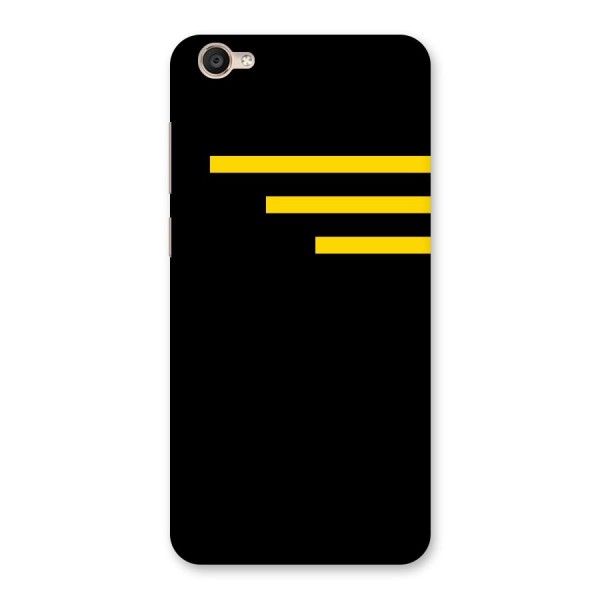 Sports Yellow Stripes Back Case for Vivo Y55s