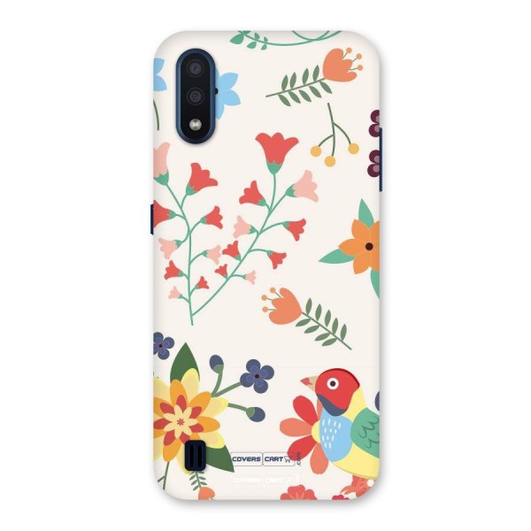 Spring Flowers Back Case for Galaxy M01