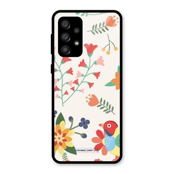 Spring Flowers Glass Back Case for Galaxy A32