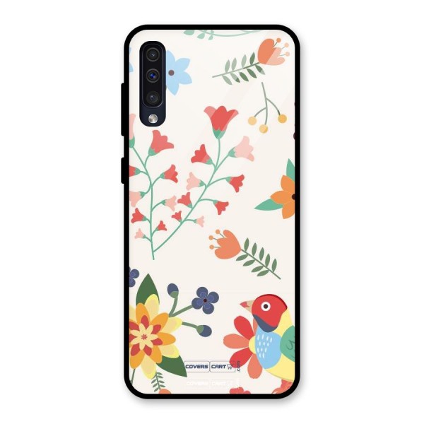 Spring Flowers Glass Back Case for Galaxy A50s