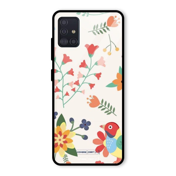 Spring Flowers Glass Back Case for Galaxy A51