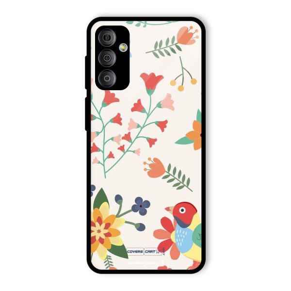 Spring Flowers Glass Back Case for Galaxy F23