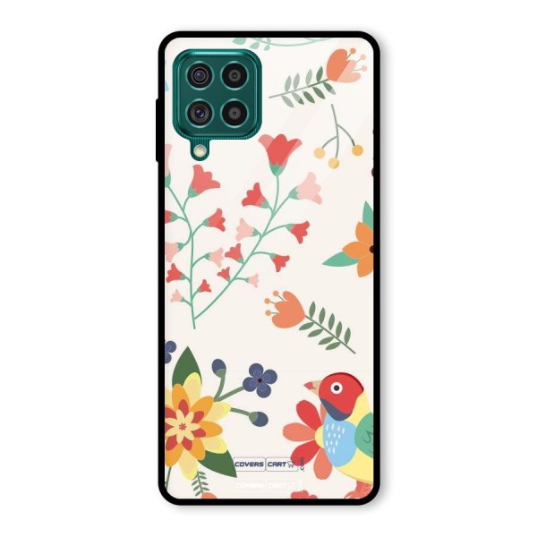 Spring Flowers Glass Back Case for Galaxy F62