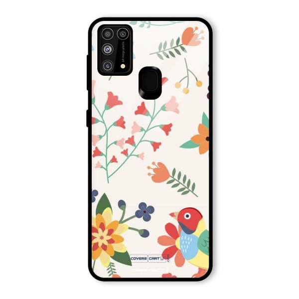 Spring Flowers Glass Back Case for Galaxy M31