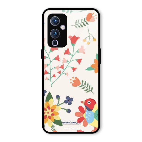 Spring Flowers Glass Back Case for OnePlus 9