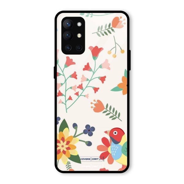 Spring Flowers Glass Back Case for OnePlus 9R