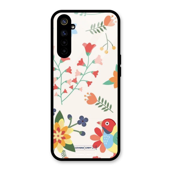 Spring Flowers Glass Back Case for Realme 6