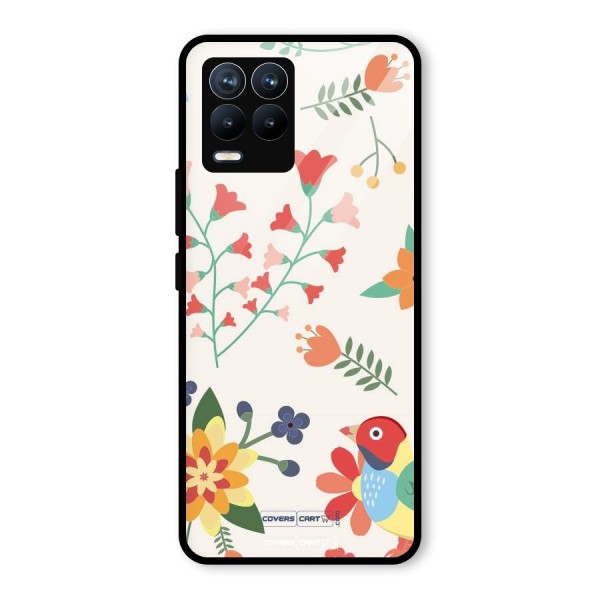 Spring Flowers Glass Back Case for Realme 8 Pro