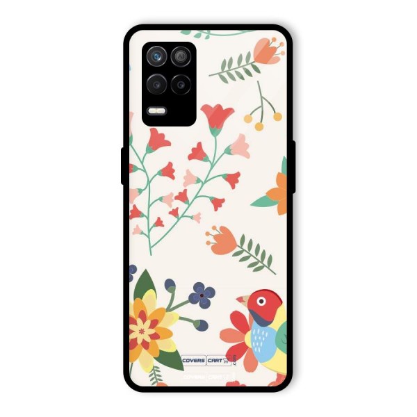 Spring Flowers Glass Back Case for Realme 9 5G