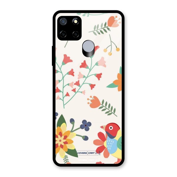 Spring Flowers Glass Back Case for Realme C15