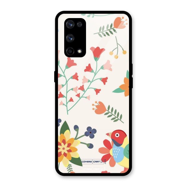 Spring Flowers Glass Back Case for Realme X7 Pro