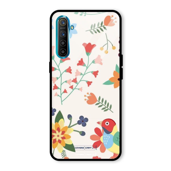 Spring Flowers Glass Back Case for Realme XT