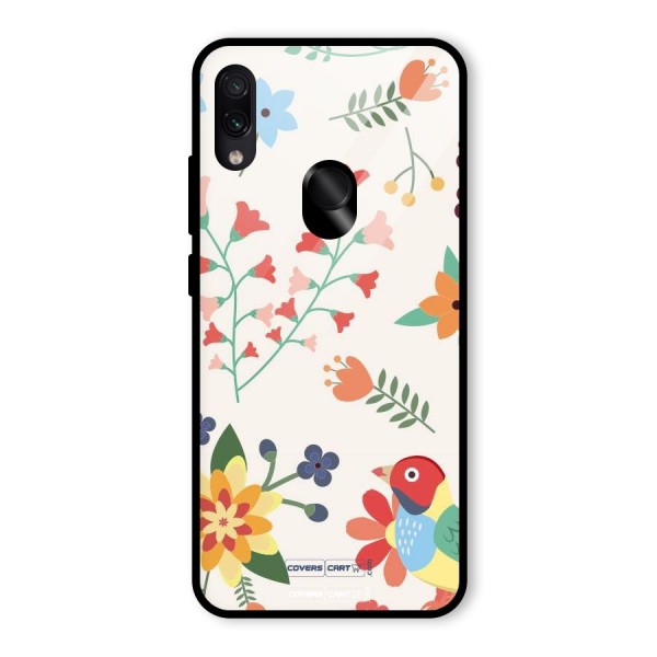 Spring Flowers Glass Back Case for Redmi Note 7