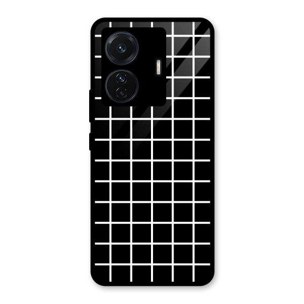 Square Puzzle Glass Back Case for Vivo T1 Pro