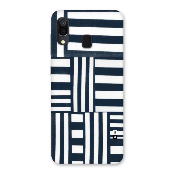 Square  Stripes Back Case for Galaxy A20