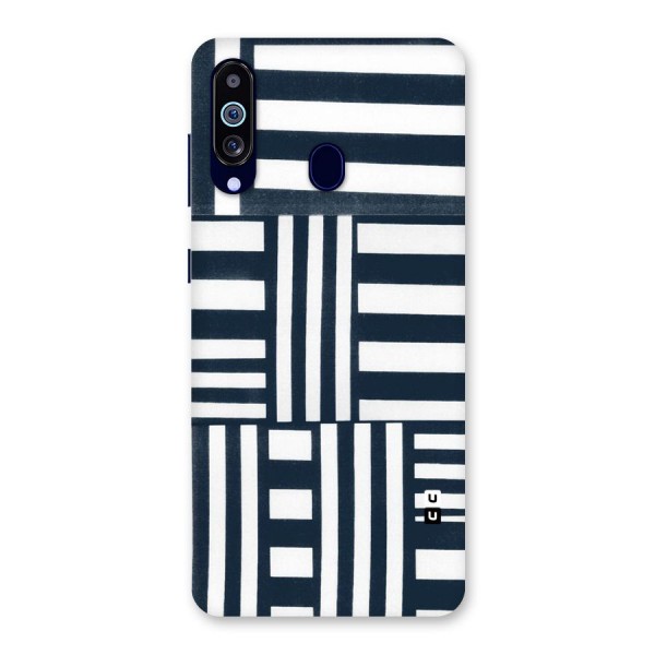 Square  Stripes Back Case for Galaxy A60