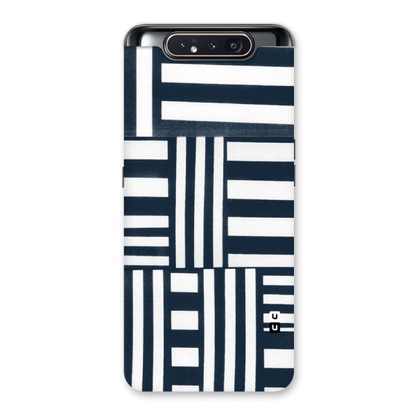 Square  Stripes Back Case for Galaxy A80