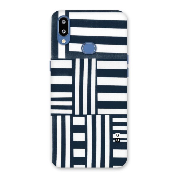 Square  Stripes Back Case for Galaxy M01s