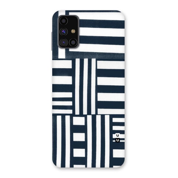 Square  Stripes Back Case for Galaxy M31s