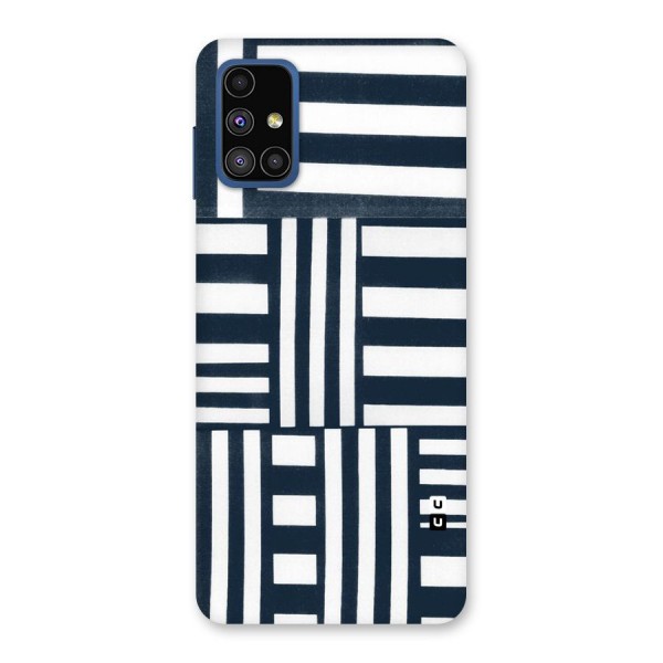 Square  Stripes Back Case for Galaxy M51