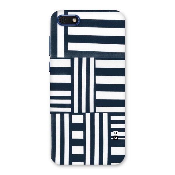 Square  Stripes Back Case for Honor 7s