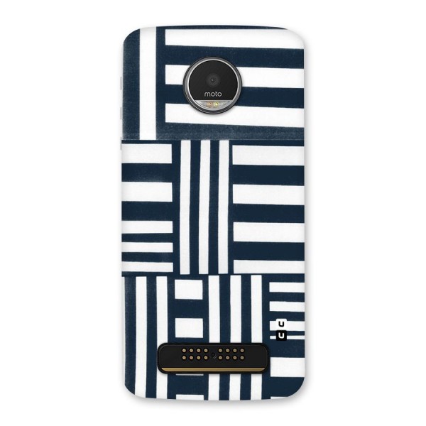 Square  Stripes Back Case for Moto Z Play