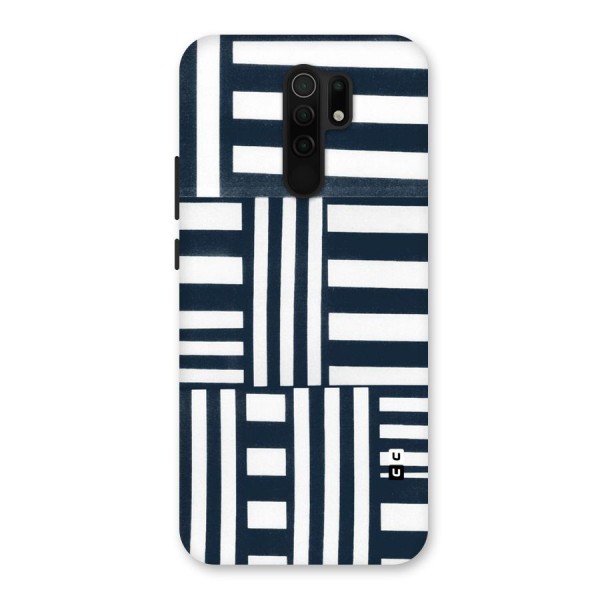 Square  Stripes Back Case for Redmi 9 Prime