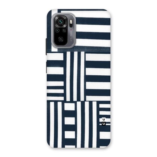 Square  Stripes Back Case for Redmi Note 10