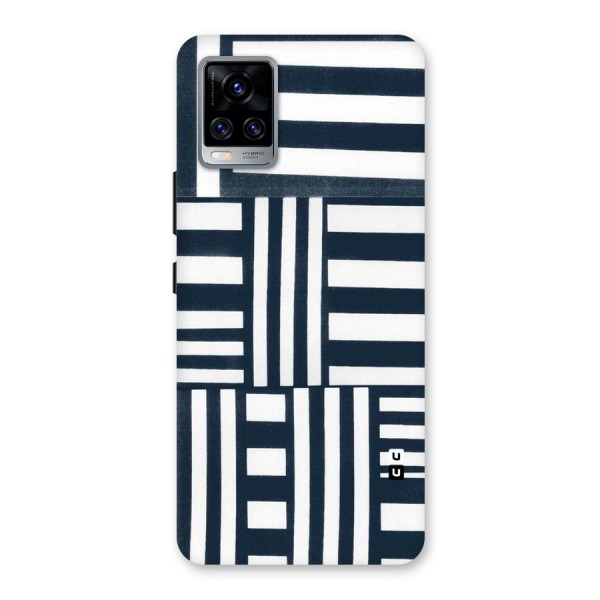 Square  Stripes Back Case for Vivo V20 Pro