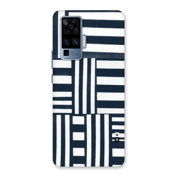 Square  Stripes Back Case for Vivo X50 Pro